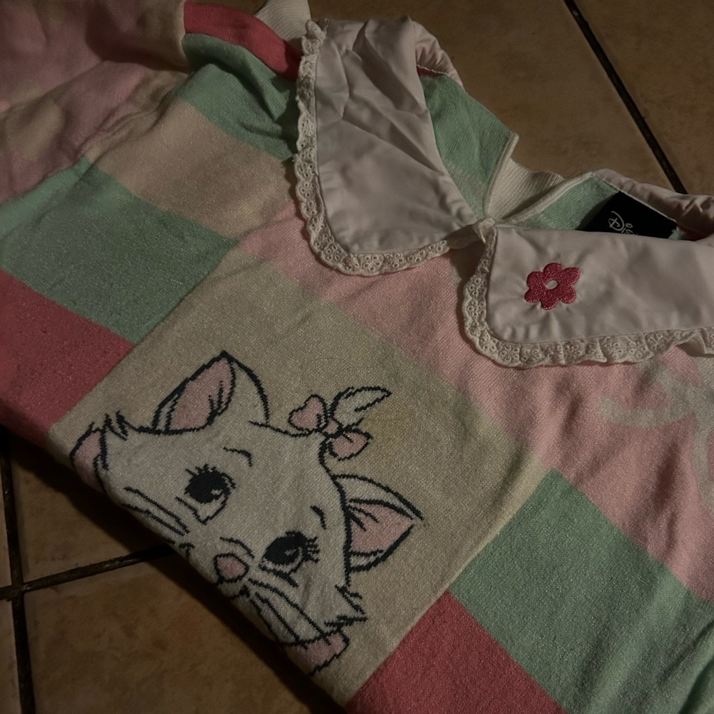 Disney The Aristocats Marie Floral Collared Women's Sweater - BoxLunch Exclusive